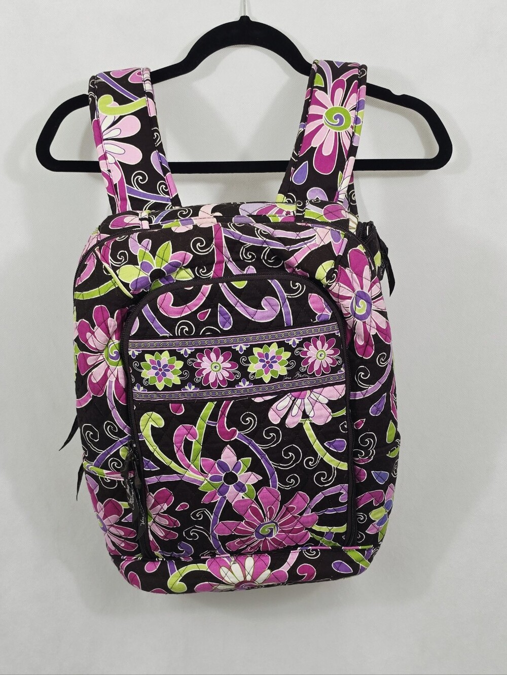 Vintage Vera Bradley Large Quilted Backpack/Laptop Bag
